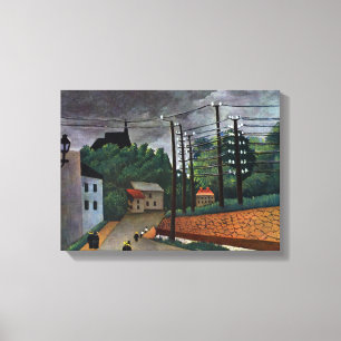 Impressão Em Tela Vista de Malakoff por Henri Rousseau, Arte Antiga