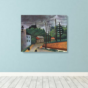 Impressão Em Tela Vista de Malakoff por Henri Rousseau, Arte Antigo