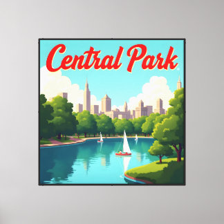 Impressão Em Tela Vista de Parque Central