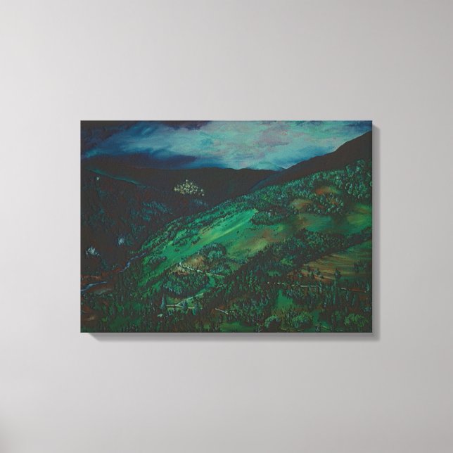 Impressão Em Tela Vista de San Chirico, Itália (Frente)