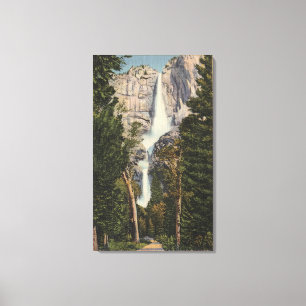 Impressão Em Tela Vista de Yosemite Falls & de vale