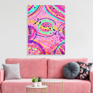 Impressão Em Tela Vista do Céu ao Crepúsculo Arte Abstrata