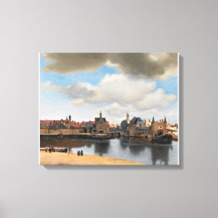 Impressão Em Tela Vista do Delft Vermeer