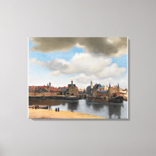 Impressão Em Tela Vista do Delft Vermeer