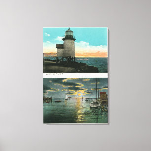 Impressão Em Tela Vista do farol do ponto de Brant