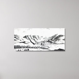 Impressão Em Tela Vista do Grande Muralha no lado