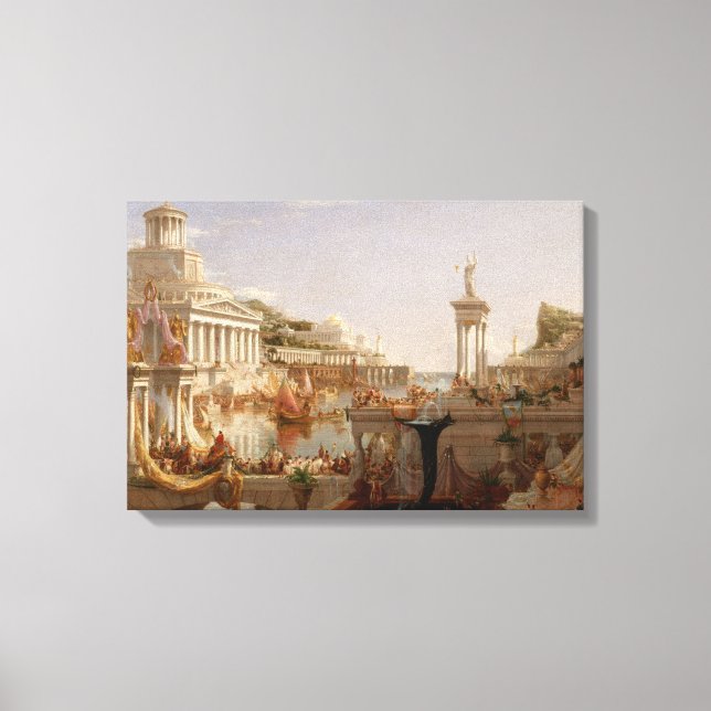 Impressão Em Tela Vista do Império Romano (Consumo do Império) (Frente)