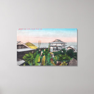 Impressão Em Tela Vista do jardim de chá japonês