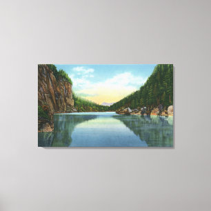 Impressão Em Tela Vista do lago Colden do lago Avalanche