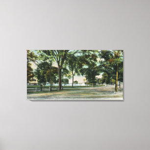 Impressão Em Tela Vista do lago Quannapowitt e Lakeside