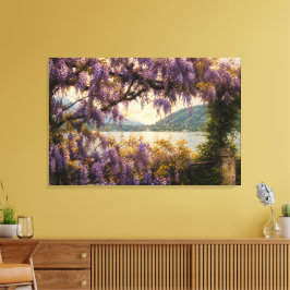 Impressão Em Tela Vista do Lago Wisteria em Tela