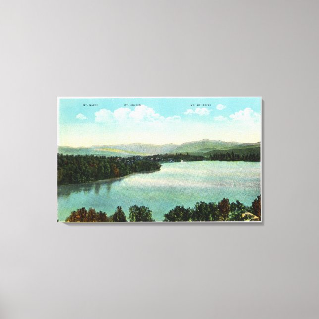 Impressão Em Tela Vista do Mts. Marcy, Colden e McIntyre (Frente)