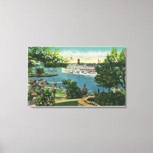 Impressão Em Tela Vista do navio a vapor de Toronto