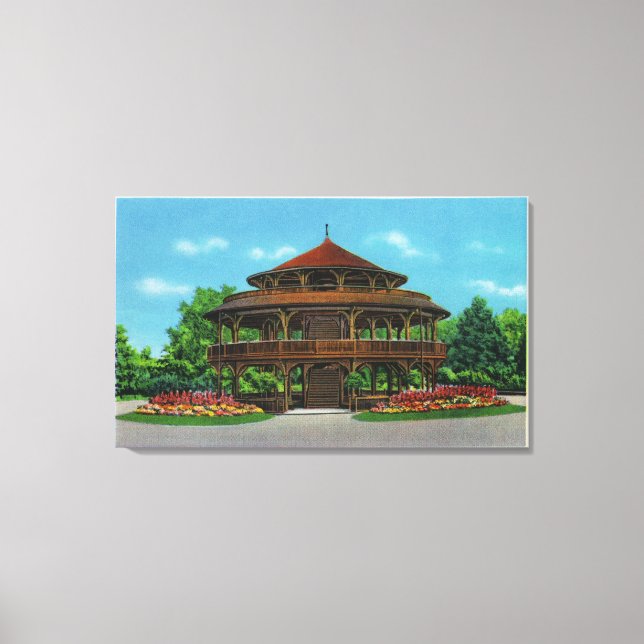 Impressão Em Tela Vista do Pavilhão do Parque Highland (Frente)