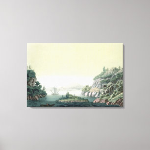 Impressão Em Tela Vista do Rio Potomac perto de Mount Vernon (colou