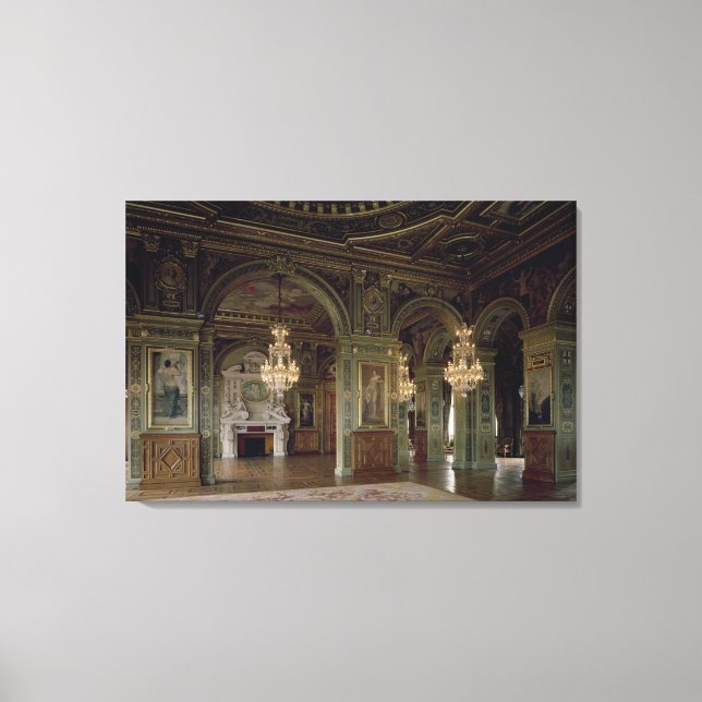 Impressão Em Tela Vista do Salle des Arts, após 1871 (Frente)