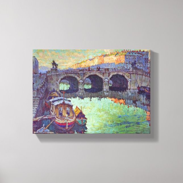 Impressão Em Tela Vista do Santo Petersburgo (cidade russa) (Frente)