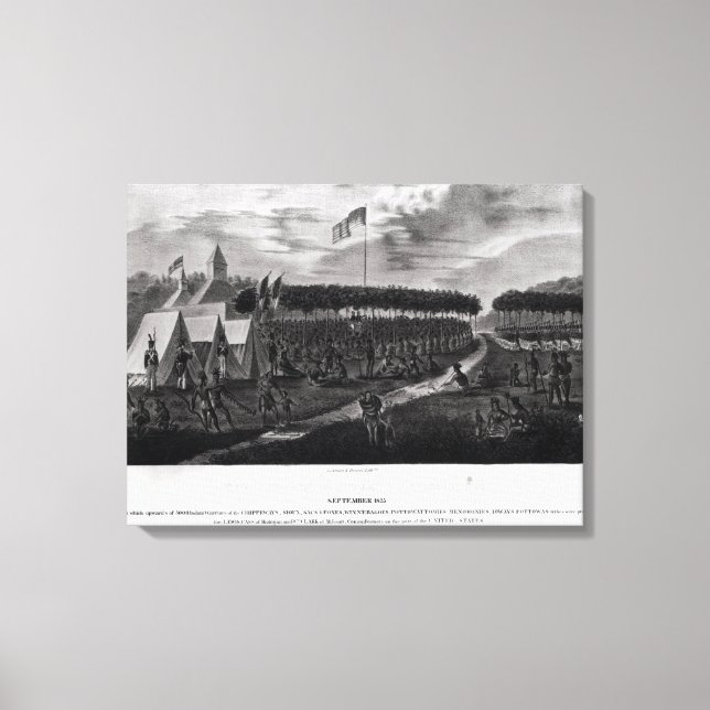 Impressão Em Tela Vista do Tratado de Excelente Realizado em Prairie (Frente)