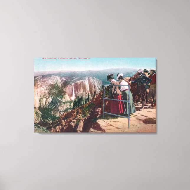 Impressão Em Tela Vista do Vale Fissures e Yosemite (Frente)
