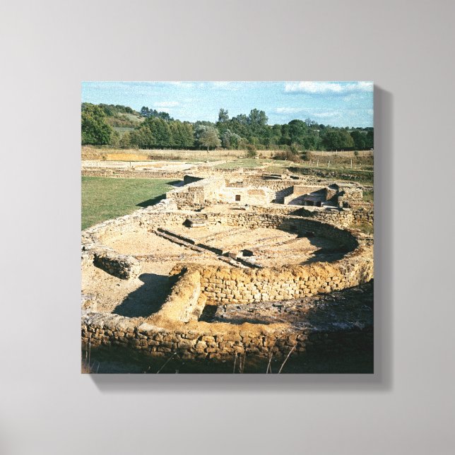 Impressão Em Tela Vista dos banhos térmicos (Frente)