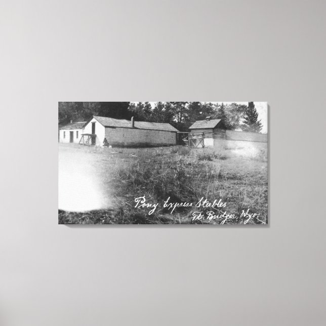 Impressão Em Tela Vista dos estábulos do Pony Express (Frente)
