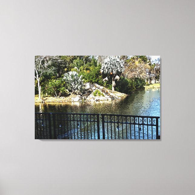 Impressão Em Tela Vista Em Ponte Vedra Flórida 1206 (Frente)