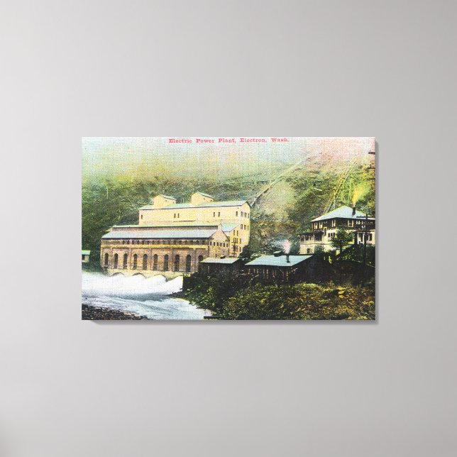 Impressão Em Tela Vista exterior da central elétrica (Frente)