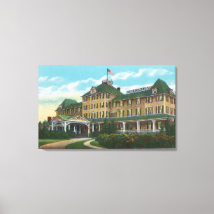 Impressão Em Tela Vista exterior da falha de Ausable do hotel