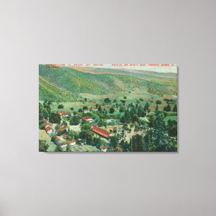 Impressão Em Tela Vista exterior de Paraiso Hot Springs e jardins