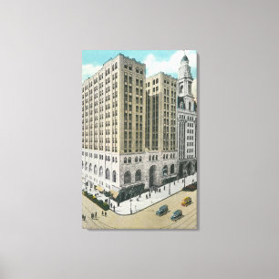 Impressão Em Tela Vista exterior do banco de poupança nacional