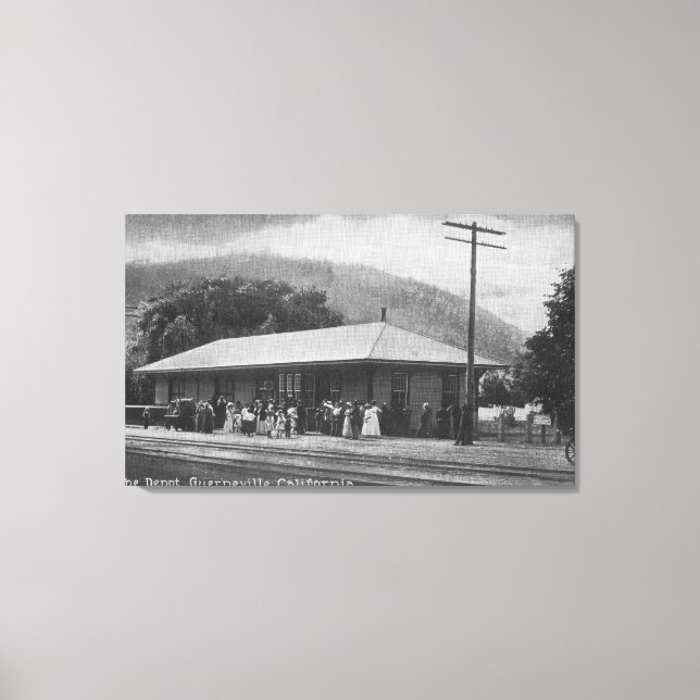 Impressão Em Tela Vista exterior do depósito de comboios (Frente)