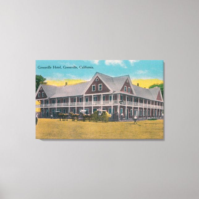 Impressão Em Tela Vista Exterior do Hotel Greenville (Frente)