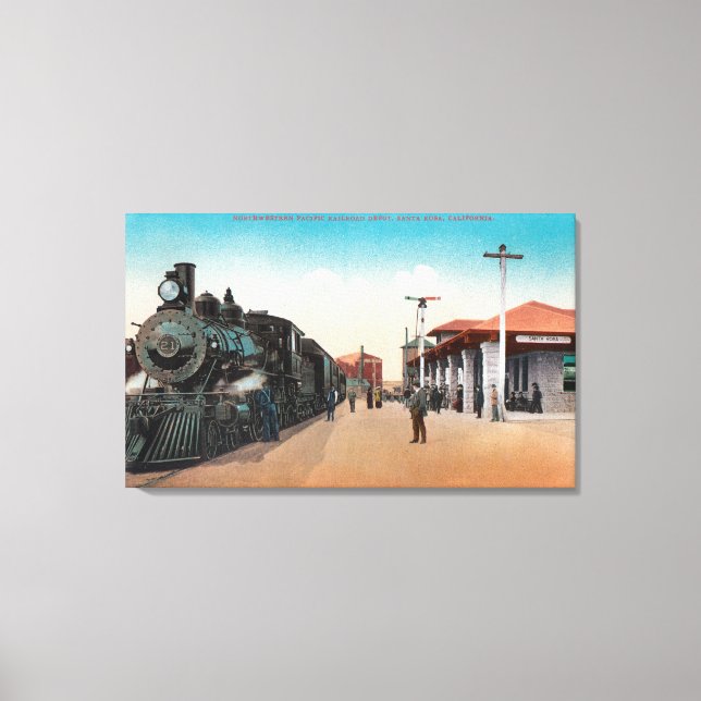 Impressão Em Tela Vista Exterior do Pacífico Noroeste (Frente)