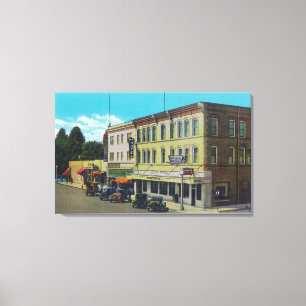 Impressão Em Tela Vista Exterior do Palace HotelUkiah, CA