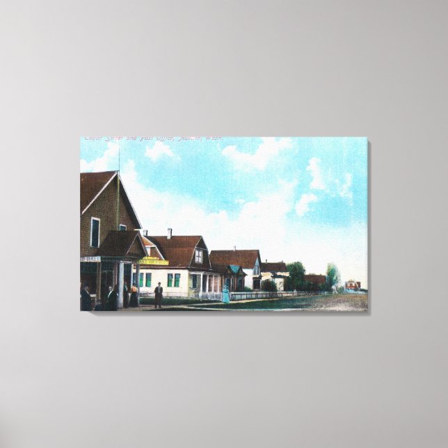 Impressão Em Tela Vista Externa do Gabinete de Posto na Rua Cedar (Frente)