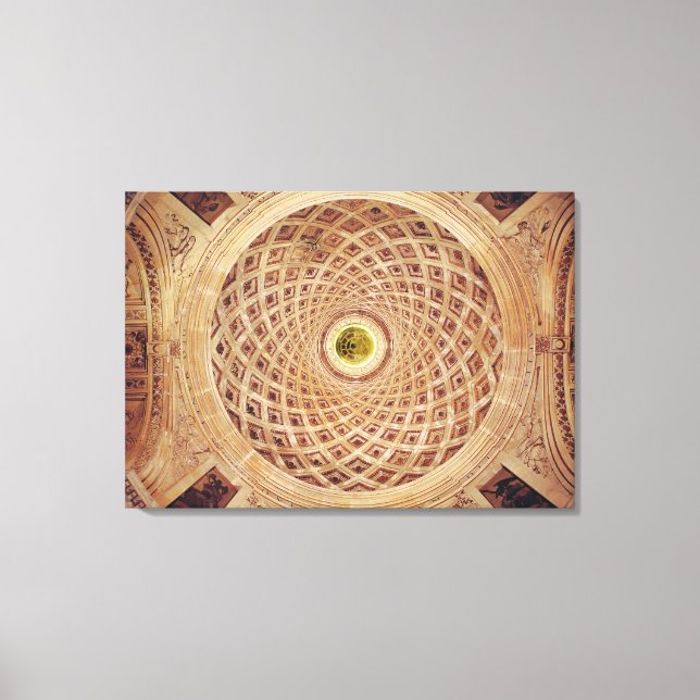 Impressão Em Tela Vista interior da cupola na capela (Frente)