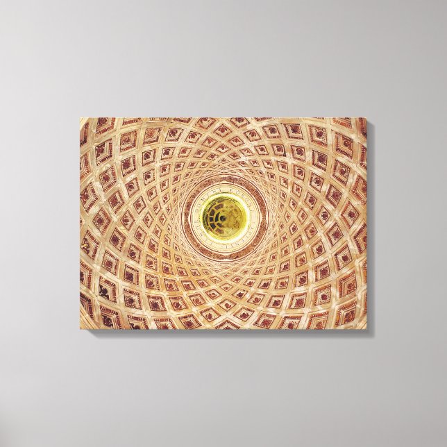 Impressão Em Tela Vista interior da Cupola na Capela (Frente)