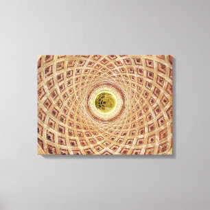 Impressão Em Tela Vista interior da Cupola na Capela