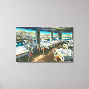 Impressão Em Tela Vista interior do restaurante de Vista Del Mar