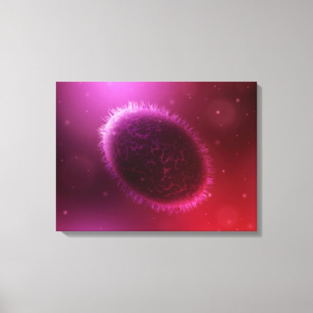 Impressão Em Tela Vista Microscópica Da Samllpox 1 (Frente)