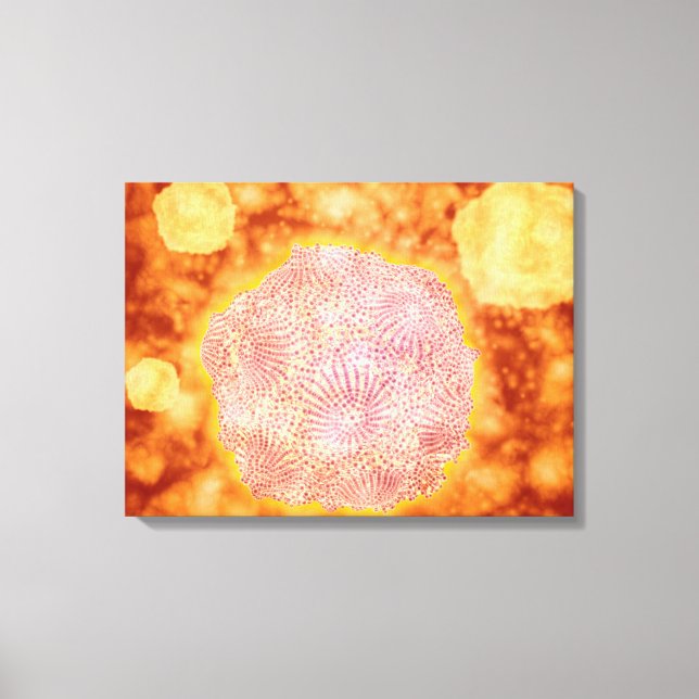 Impressão Em Tela Vista Microscópica Do Parvovírus Canino 1 (Frente)