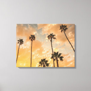 Impressão Em Tela Vista para cima das palmas