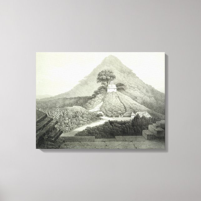 Impressão Em Tela Vista pitoresca no Templo da Cruz, Palen (Frente)