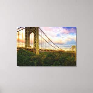 Impressão Em Tela Vista que olha sul - ocidental de Manhattan