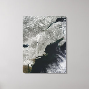 Impressão Em Tela Vista satélite da neve