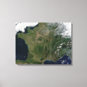 Impressão Em Tela Vista satélite de France