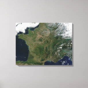 Impressão Em Tela Vista satélite de France