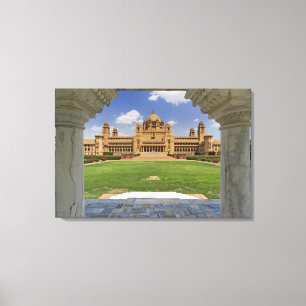 Impressão Em Tela Vista traseira do hotel do Palácio Umaid Bhawan, J