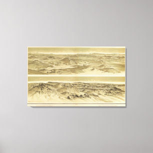 Impressão Em Tela Vistas da montagem Trumbull e da montagem Emma