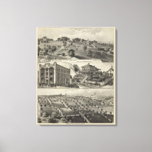 Impressão Em Tela Vistas de Kansas City, Kansas